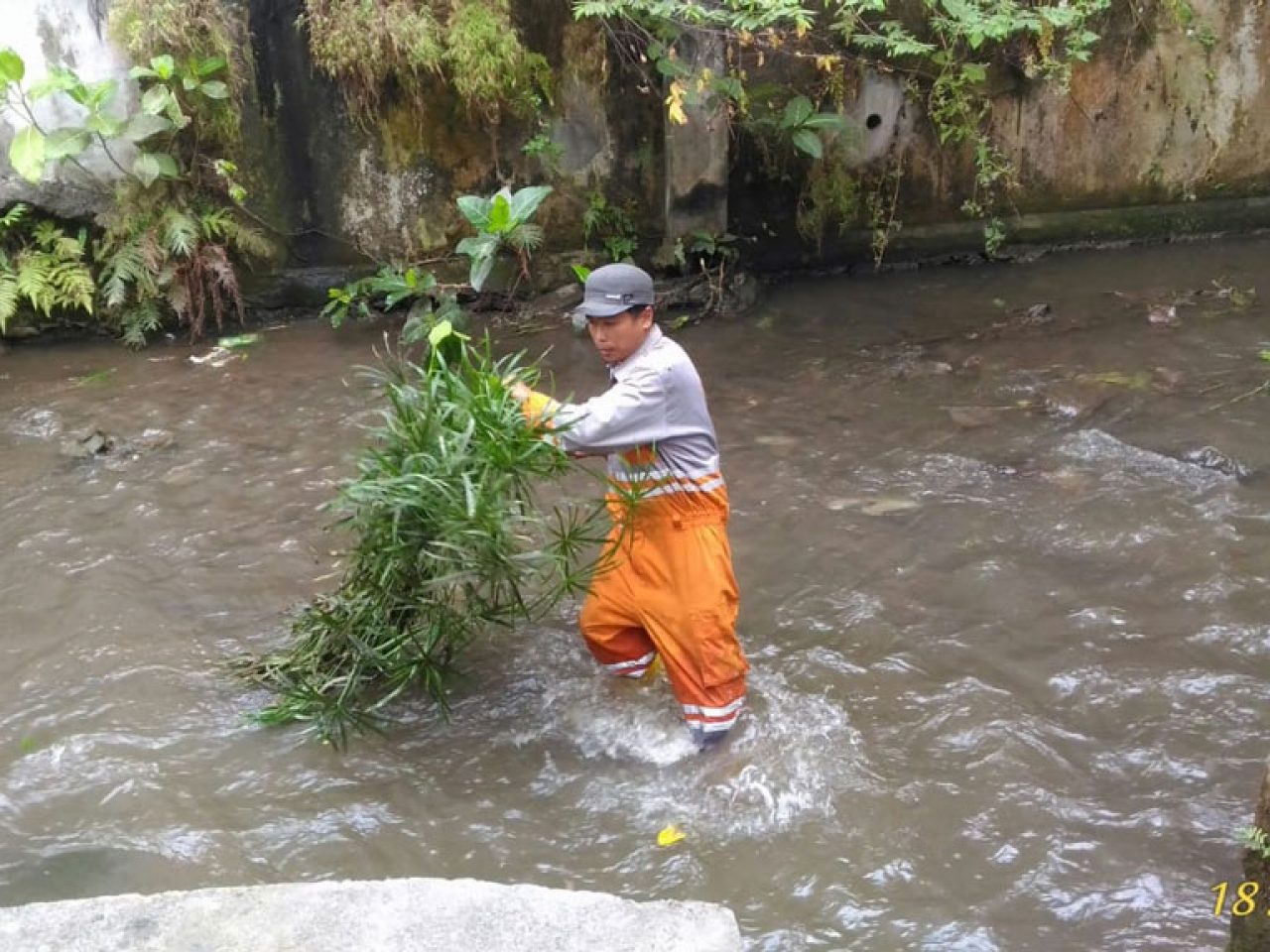 Bersih-bersih sungai Oro Oro Dowo 18-07-2019